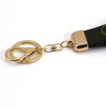 2cm Wide Custom Leather Keychains Brown Printing For Clothes OEM ODM