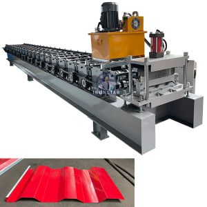 Wall cladding sheet roll forming machine