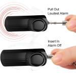 130db personal alarm Safe Sound safety alarm key chain Women Students Girls