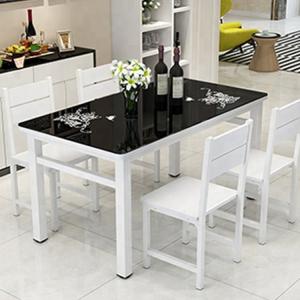 China High Temperature Resistant Glass Dining Table Set For Banquet / Dinner Party factory
