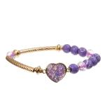 6mm Round Acrylic Stretchy Handmade Beads Bracelet For Women Party