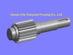 Railway Transport Gear Shaft 40Cr / 34CrMo4 Industrial Cast Iron Forged Steel