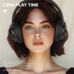 Comfort Wireless Bluetooth Headphones Sweatproof Over Ear Headphones Noise