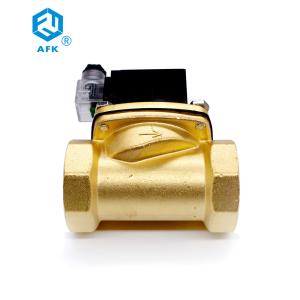 China 2T-50 Brass N/C Low Pressure 24VAC 2&quot; Lpg Solenoid Valve DN50 factory