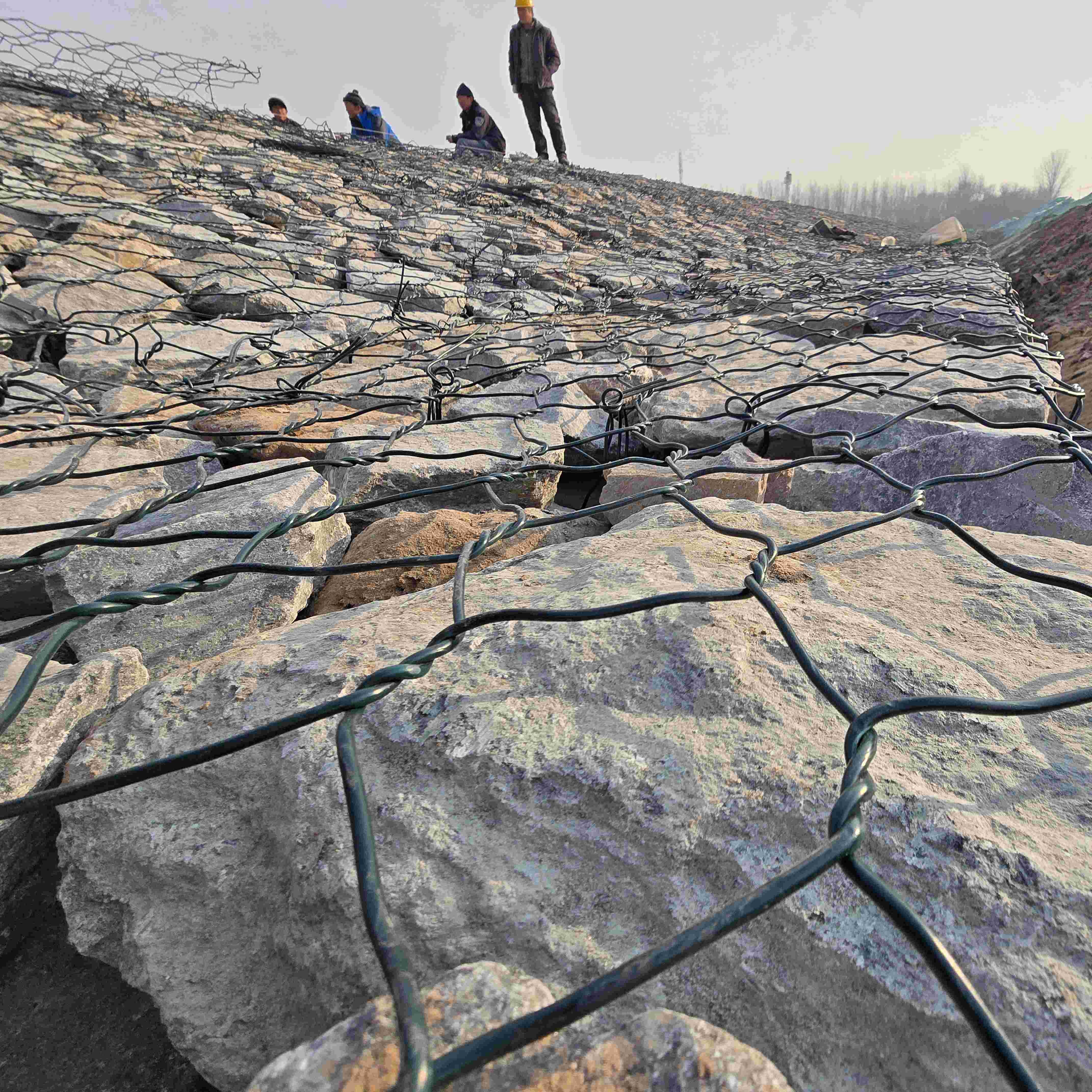 PVC Coated Wire Mesh Gabion Box Basket Stone Retaining Walls Gabion Box