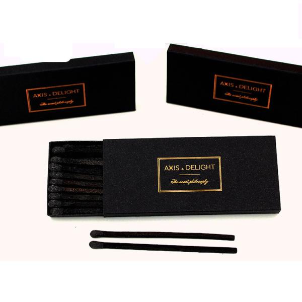 75mm Black Stick Head Matches Customized Logo Printing Candle Safety Matches