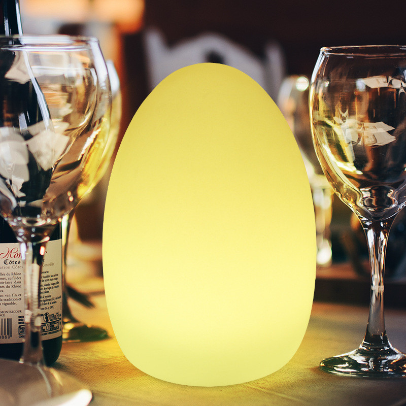 Remote Control Egg Shaped Night Light IP65 Waterproof PE Plastic material
