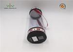 Custom Printed Clear PVC Plastic Cylinder Tube Box Packaging Round Acetate