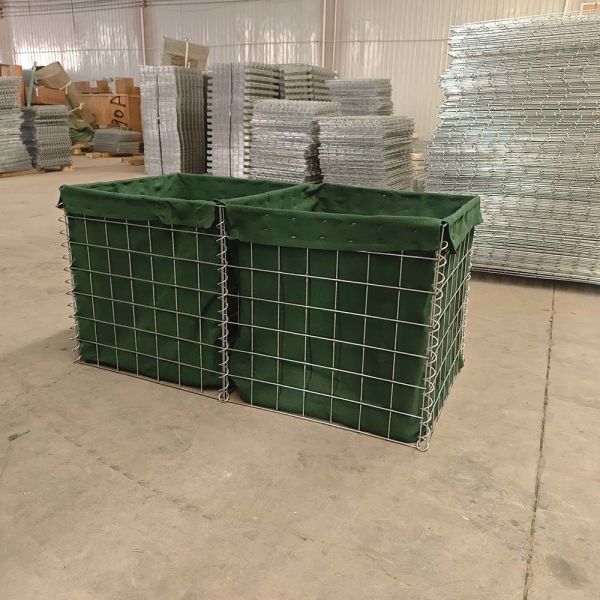 Hesco Mil 10 Non Woven Geotextile Fabric Perimeter Fence Weld Mesh Gabion defensive barrier