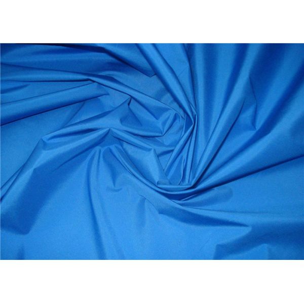 China Blue Woven & Dyeing 100 Polyester Fabric Pongee Light And Elegant Eco - Friendly factory