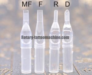 China Clear Disposable Tattoo Gun Tips Pre Sterilized Open Tips Safe Material factory