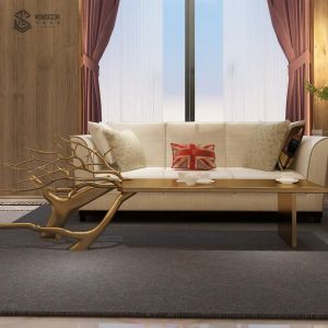 3D 2D Modern Rectangle Table Stainless Steel Customized