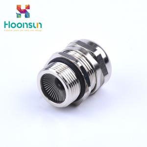 China M18 EMC Type Metal Brass Electrical Cable Gland With Shielding Spring factory