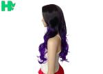 Black Long Curly Synthetic Wigs For White Women 200 gram - 30 gram
