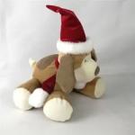 Stuffed Animal Soft Christmas Dog Toys Comfortable PP Cotton Filling Baby
