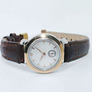 Stainless steel quartz watch,leather watch