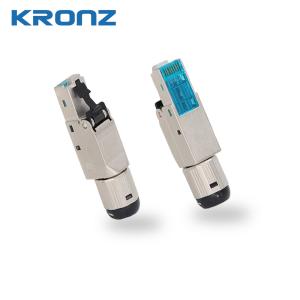 China RJ45 Connetcor Field Termination Plug Shielded Tolless Cat.6/6a/7 RJ45 Plug factory