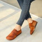 S401 Leather Shoes Handmade Toe Layer Cowhide High Quality Women'S Shoes Custom