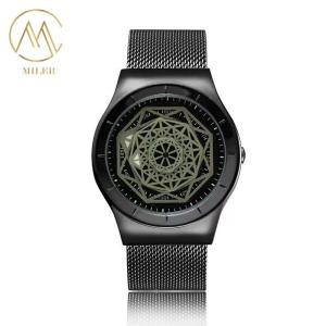 China Stainless Steel Strap Watch with Water Resistance 30 Meters for Men and Women factory
