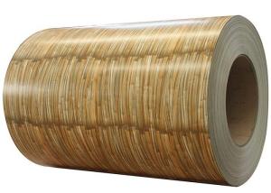 China Wooden Grain Color Coated Galvanized Sheet , Pre Painted Coils DX51D SGCC factory