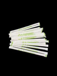 China Eco Friendly PLA Straw Biodegradable Disposable Straws Custom Made factory