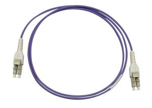 China DLC-DLC Uniboot Fiber Optic Patch Cord 2.0MM with Violet LSZH jacket factory
