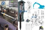 Atlas SB-300 Hydraulic Cylinder Packing Seals , Hydraulic Breaker Parts In Stock