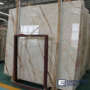 China Crema Eva Beige Marble Slab factory