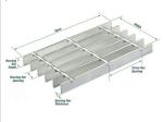 Stainless Steel Grating with SS304/316, 40mm×100mm(Center to Center)