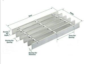 China Stainless Steel Grating with SS304/316, 40mm×100mm(Center to Center) factory