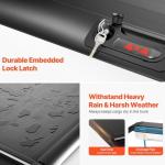 Manual Pickup Truck Bed Aluminum Hard Retractable Tonneau Cover for Ford