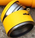 Length 3m Drilling Rig Steel Pipe Material Concrete Hopper Tremie For Bored Pile