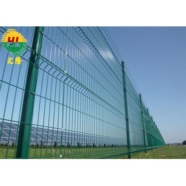 PVC Coated 3D Curved Decorative Welded Wire Fence 830mm 1030mm Height