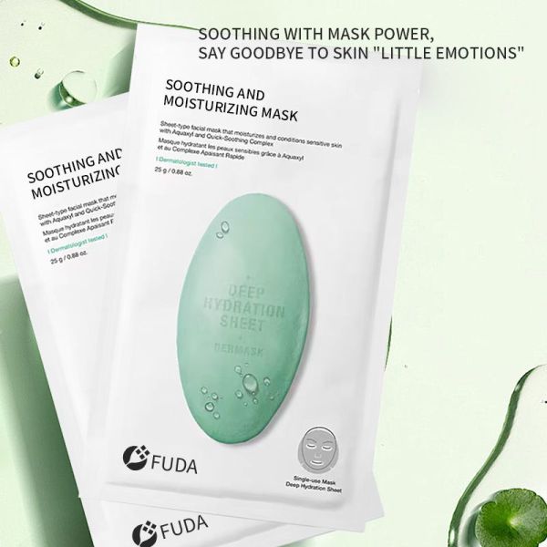 Deep Hydrating Skincare Face Mask Soothing Calming Aloe Vera Leaf Extract