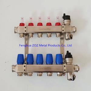 China Under Floor Central Heating Manifolds ,Stainless Steel Flow Meter Manifold factory