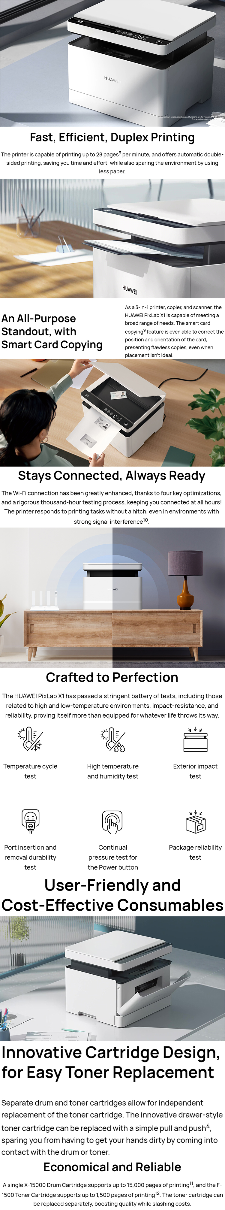 Original H UA WEI PixLab X1 Printer Machine Digital Printers One Tap to Print Easy Install