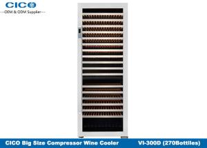 China Upright Compressor Wine Cooler / Front Venting Wine Cooler Dual Zone factory