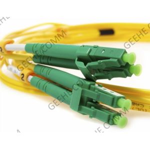 LC APC to LC APC Duplex OS2 Single Mode PVC Fiber Optic Patch Cable 5M 2.0mm