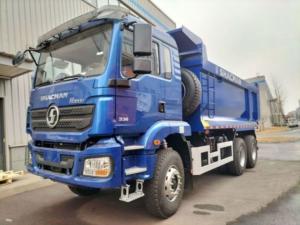 China SHACMAN Dump Truck 6x4 H3000 340 EuroII Blue Cargo box for u-type tipper factory