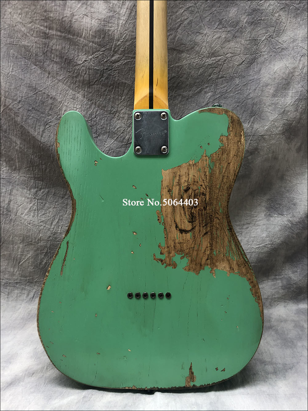 High quality handmade old vintage relic accessories made old aged neck TELE electric guitar free shipping
