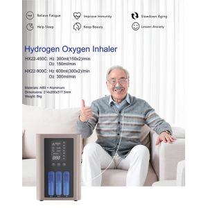 Portable Hydrogen Inhalation Machine with 99.99% Purity and 900ml/min Flow for