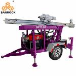 Portable Water Drilling Rigs Hydraulic Borehole Trailer Mounted Water Well