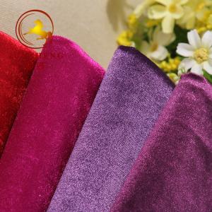 China 2018 china factory hot sell small moq 260gsm silk velvet for wall upholstery factory