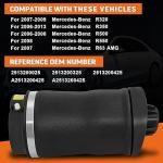 Durable Rear Air Suspension Spring Bags Airmatic Left Right Kits for Mercedes