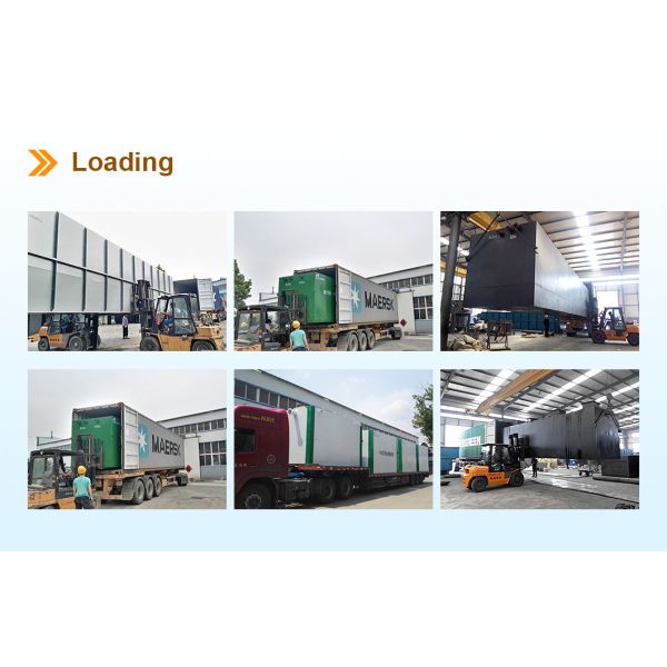 300*150*270cm Small Sewage Treatment Plant For Industrial Domestic Wastewater Treatment