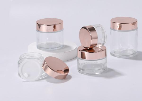 30g Glass Ointment Bottle With Aluminum Cap for Hand Cream Mask 50g Cosmetic