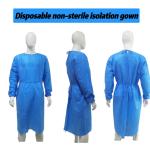 Disposable Surgical Gown SMS Nonwoven Fabric Waterproof Isolation Gown with Logo