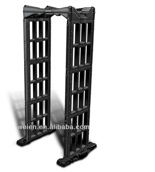 Airport security walk through metal detector body scanner walk through metal