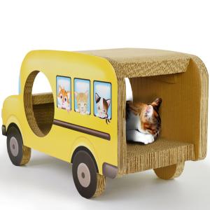China Sustainable Cat Scratcher Car Scratching Board Corrugated Paper Cat Scratcher factory