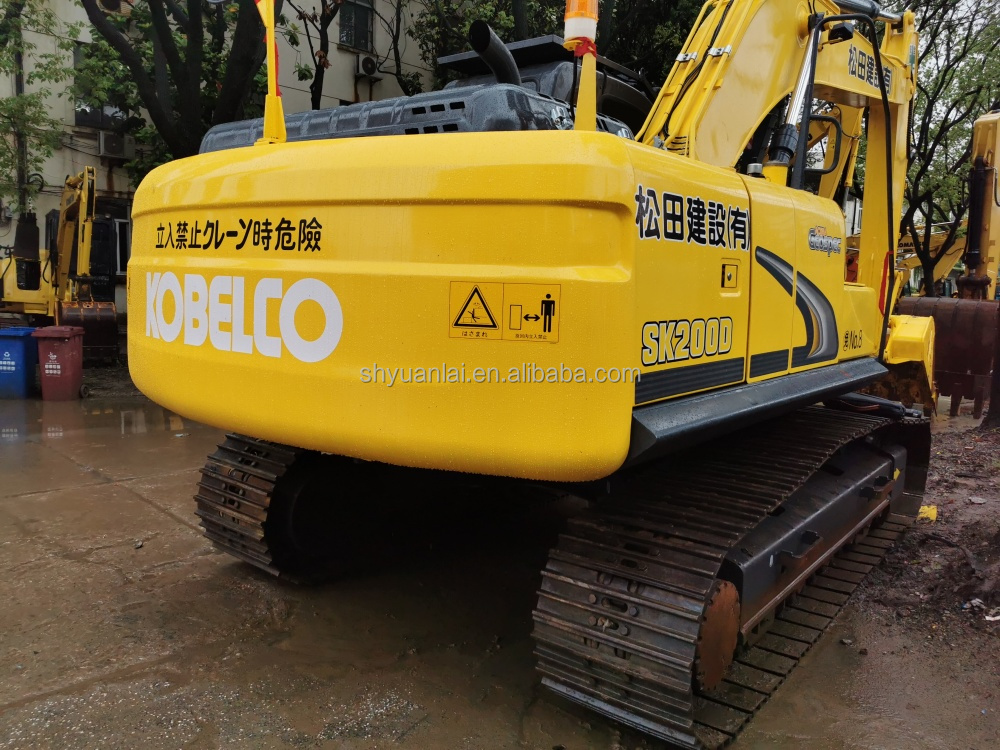 Original Kobelco SK200d Excavator 20T Excellent Performance with Hydraulic Cylinder